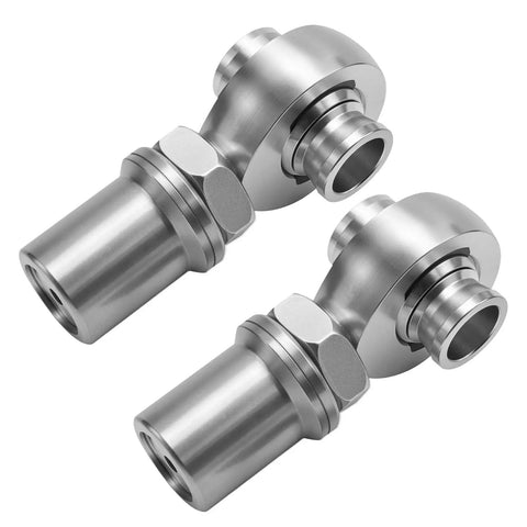 Seven Eighth Inch Fourteen Thread Heim Joint Rod Ends Pair Heavy Duty Steel Ball Bearings, close-up view showing design features.