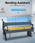24 Inch 20 Gauge Pan and Box Brake with removable fingers for sheet metal bending, pro grade hand brake, deep grey steel tool.