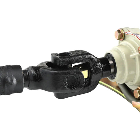 Close-up of Beefy Reverse Transmission Gear Box With 720mm Drive Shaft And Differential Housing For 4WD Go Karts ATVs UTVs Quads Buggies