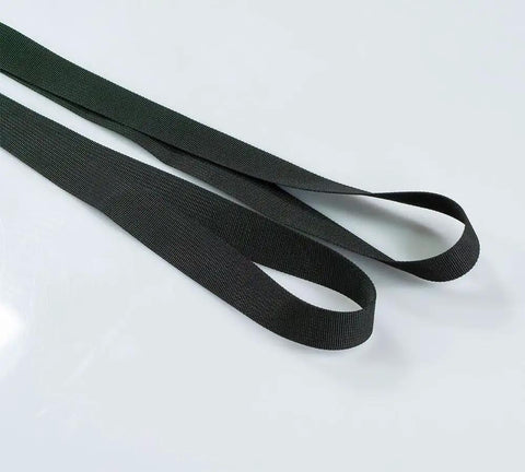 No Sweat Appliance Moving Sliders With Heavy Duty Nylon Tether Strap, black nylon strap for easy transport of appliances.