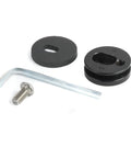Components of Camera Harness System With Dope SteadyShot Bracket For Stable Video Shooting Rig, including screw and black finish ring.