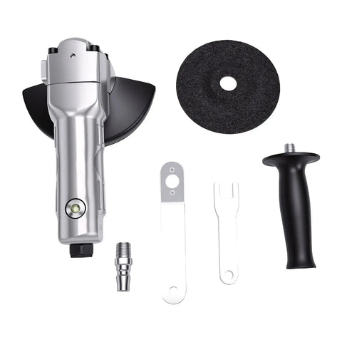 Professional Pneumatic Angle Grinder 5 Inch 11000 RPM for Aggressive Metal Cutting and Smooth Polishing Tasks lightweight composite housing and accessories