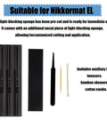 Sleek Precision Cut Self Adhesive Light Seal Foam Sponge Replacement Kit For Nikkormat El 35Mm Film Camera Vintage Photography Gear Fix with tools