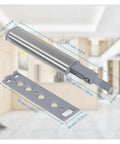 Image of Magnetic Push Latch Locks With Soft Close Feature and measurements for easy installation.