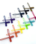 120Pcs Zipper Extension Replacement Pulls Zipper Tabs For Backpacks Luggage And Jackets Repair Kit In 12 Colors displayed on a surface