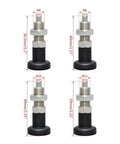 Four sizes of The Real Deal Stainless Steel Self Locking Knob Plunger With Spring Return Indexing Pin And Fine Thread Screw M6, M8, M10, M12.