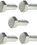Five heavy duty lag bolts pack of 100 five eighths inch diameter by seven inch length, hot dipped galvanized A307 steel fasteners.