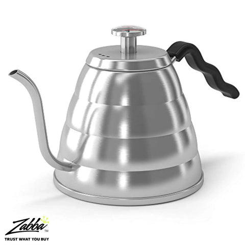 Gooseneck Kettle With Thermometer 34oz Stainless Steel Pour Over Coffee Maker And Tea Kettle With Precision Drip Spout For Drip Coffee