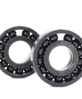 Kickass Heat Resistant Bearings 12X28X8Mm 500C Double Sealed Steel Balls showing two robust black steel ball bearings.