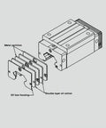 2pcs EGH15CA Linear Slider Blocks diagram showing oil box housing, metal partition, and double layer oil cotton details.