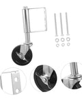 Heavy Duty Spring Loaded Gate Caster Wheel For Outdoor Fence Yard Projects Rock Solid 75kg Load Rating with durable steel build.