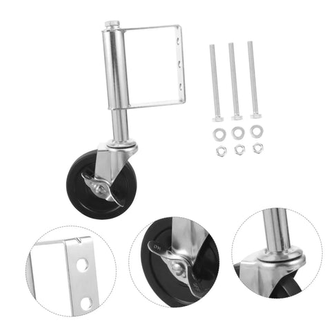 Heavy Duty Spring Loaded Gate Caster Wheel For Outdoor Fence Yard Projects Rock Solid 75kg Load Rating with durable steel build.