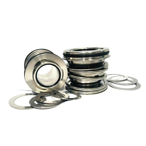 Heavy Duty Cartridge Mechanical Seals Built Tough For Industrial Pumps With Wear Resistant Material showcasing a stack of seals.