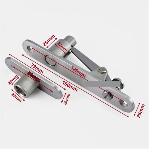 Heavy Duty Cabinet Door Pivot Hinges With Invisible Concealed Build And Auto Soft Close Mechanism, showing dimensions and steel material.
