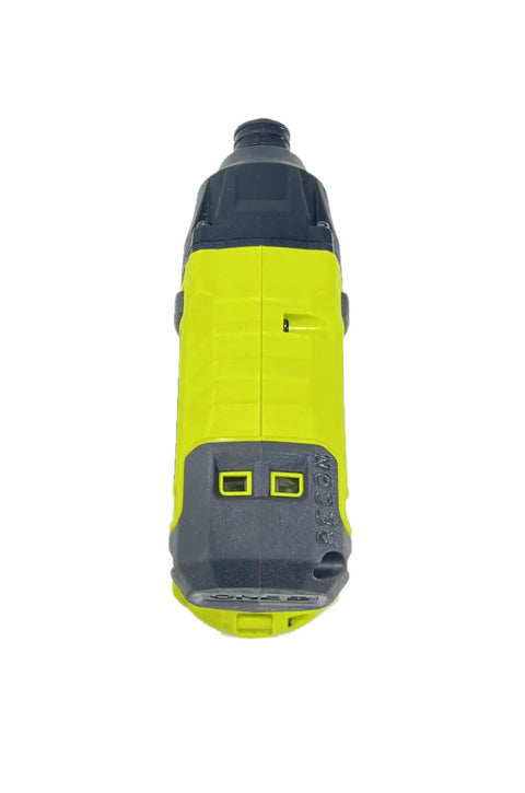 18V Cordless 1 Quarter Inch Impact Driver Kit With 1.5Ah Battery And Charger, Variable Speed Trigger, Green, Handle View