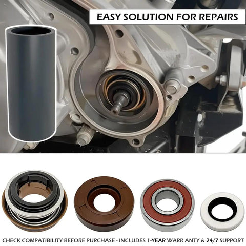 Slick Heavy Duty Water Pump Rebuild Kit Featuring Tough Impeller Shaft And Fast Acting Seal Driver Tool for Polaris Sportsman parts and seals