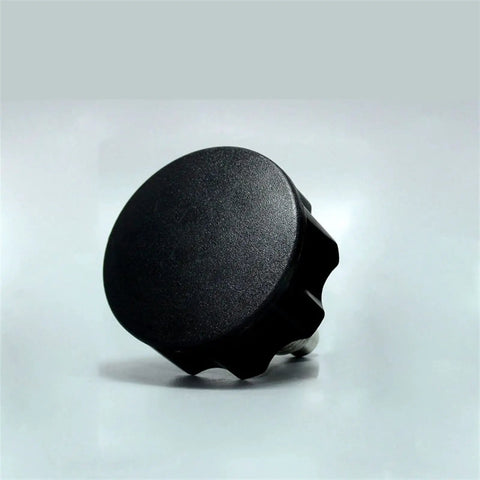 Heavy Duty M20 Indexing Plunger and Spring Loaded Locking Dowel Pin with Bulletproof Screw Grip visible top view, black finish.