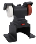Pocket Sized Cordless Mini Bench Grinder With Killer Copper Motor For Sharpening Polishing And Diy Tasks legit battery powered machine in black.