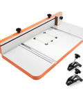 Rock Solid Drill Press Table With Adjustable Fence And Wide T Slots For Locking Down Projects Dead Nuts Precise Mdf Worktop.
