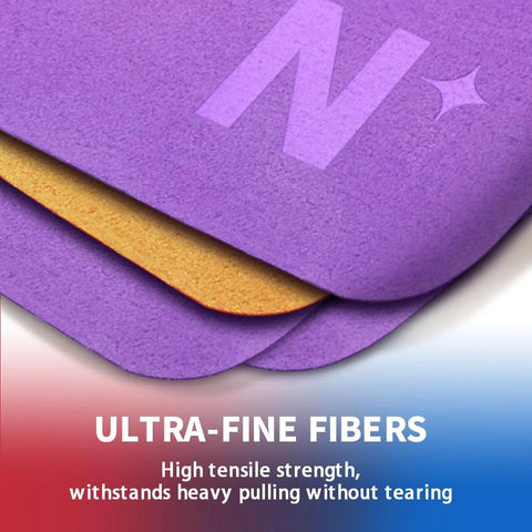 iGeyzoe 8-pack purple microfiber lens cleaning cloths for glasses, screens, and cameras
