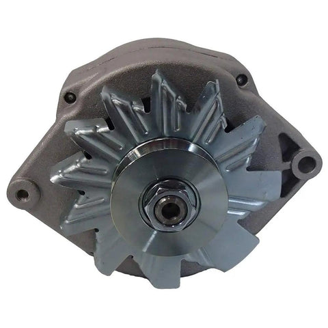 Premium Six To Twelve Volt Alternator Straight Swap Kit For Ford And New Holland 8N 2N Farm Machinery front view of alternator part.