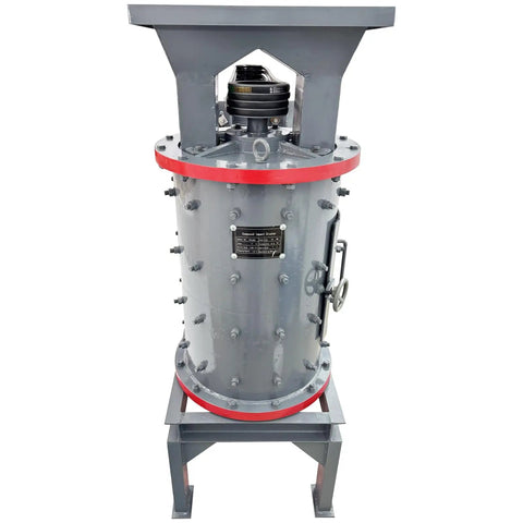 Front view of the Beast Rock Crusher And Sand Making Machine For Stone Limestone Shale And Gypsum 1 To 5 TPH Output 0 To 3mm Discharge 220V 3 Phase Electric Shatter Pulverizer Built For Home Shop Or Small Plant