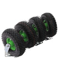 Heavy Duty 10 Inch Pneumatic Caster Set Four Piece Swivel And Rigid Wheels Ball Bearing Axles for Hand Trucks
