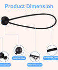 Heavy Duty Ball Bungee Cords Set With 30 Pieces In 3 Sizes 6 Inch 9 Inch And 11 Inch Ball Bungee Balls features and dimensions