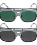 Two Piece Electric Welding Glasses And Tough As Nails Safety Goggles Featuring A Scratch Resistant Coating Made For Serious Welders.