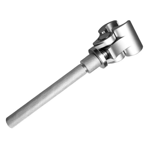 Adjustable Door Hinge Fixer for Entry and Bedroom Doors Drill Free No Damage Gap Fix Tool in silver, side view