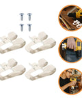 Heavy Duty Steel Belt Clip Hooks For Drill Drivers With Screws Rugged Tool Belt Clips For Secure On Site Tool Carry Rust Resistant Durable Replacement Clips That Stand Up To Tough Worksites, steel clip set