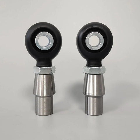 Built Tough Heavy Duty Chromoly Heim Joint Kit 3/4-16 Pair Of Right And Left Thread Rod End Bearings with protective rubber boots.