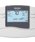Non Programmable Thermostat With Backlit Display For Easy Readout Of Room Temperature And Outdoor Temperature, Quick Front Battery Door Access, Upgrade From Old Mechanical Thermostat showing 70 degrees room temperature and 50 degrees outdoor temperature.
