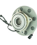 Front Wheel Bearing And Hub Assembly Set For Driver And Passenger Side showing cleaned metal component and wiring for installation.