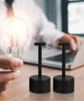 Slick Eight Piece Light Socket Ring Remover Plastic Wrench Set G9 E14 E26 E27 Bulb Base Adapter shown in use with a light bulb.