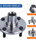 Beefed Up Front Wheel Hub Bearing Assembly Set Of 2 Rolls Like New With Dead Simple Swap For Non Abs Toyota Corolla And Chevy Prizm Builds, top view showing steel cores.