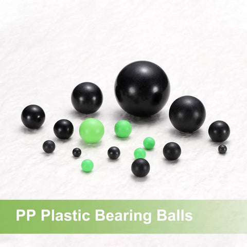 Slick As Grease 9Mm Polypropylene Bearing Balls 200 Pieces G2 Precision Mini Plastic Spheres Heavy Duty Wear Resistant Black Built Tough Tool Components in various sizes.