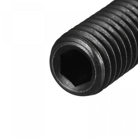 Close-up of Built Tough M8 X 20 Mm Spring Loaded Ball Point Set Screws with hex socket drive for secure fastening.