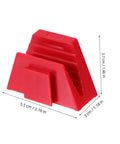 12 Piece Modular Wrench Organizer Tray for Workbenches Space Saving Tool Holder That Keeps Garden Wrenches and Hand Tools Easy To Grab And Go Plastic Construction Durable Quick Access And Neat Organization, red tray with 5.5x3x3.7 cm dimensions.