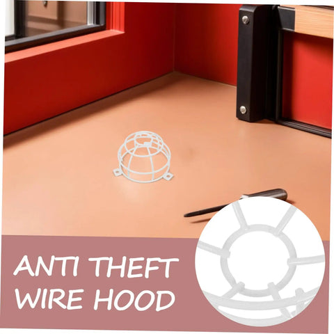 Heavy Duty Fire Sprinkler Ceiling Cover With 6mm Mounting Hole Featuring Slick Mesh Safety Guard For Smoke Detectors And Decorative Metal Shield on tabletop