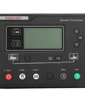 Electronic Generator Controller Module With LCD Display AMF Function Auto Transfer Switch Eight Language Support Load Test Key No Fuss Backlit Display For Smooth Utility To Generator Power Transfer front view