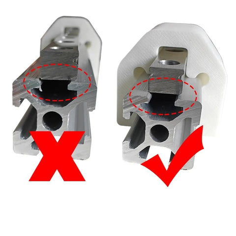 14 Channel Automatic Filament Switcher With Precision Binky Encoder comparison of improper and proper alignment in 3D printing setup