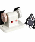 Knockout Bench Grinder With Versatile Polishing Wheel Copper Motor Eight Speeds Stable Platform For Blade Sharpening And Metal Finishing Delivering Tough Job Results For Every DIY Enthusiast Value Packed Tool