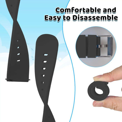 Close-up of black strap details from Beginner Friendly Electronic Watch Soldering Kit With Ten Second Auto Sleep Mode Stem Learning Project