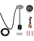 Premium Built Tough 12 Inch Fuel Sender Unit Crafted From 316 Stainless Steel Universal 240 To 33 Ohm Gauge For Boats RV and Gas Tanks Plug And Play Mounting with accessories.