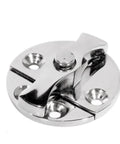 Heavy Duty 316 Marine Grade Stainless Steel Twist Catch Latch For Boat Doors And Lockers 1.77 inch fastener close-up view
