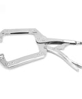 Heavy Duty Locking Pliers Quick Clamp for Woodworking and Welding C Shaped Jaw Holding Tool with Wide Mouth 14 Inch Grip One Hand Lock Durable Alloy Steel 1 Pack for Steady Boards and Metal Parts, 14 inch
