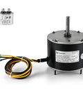 Top Notch Replacement Condenser Fan Motor 1/5 HP 1100 RPM 208-230V Copper Core Winding with wires and capacitor.