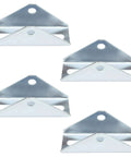 Four Piece Adjustable Tilt Mount Brackets For Solar Panels in galvanized steel, designed for easy installation and smooth angle adjustment.