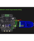 SERVO57C PCBA NEMA23 Closed Loop Stepper Motor Driver with RS485 single-machine wiring diagram